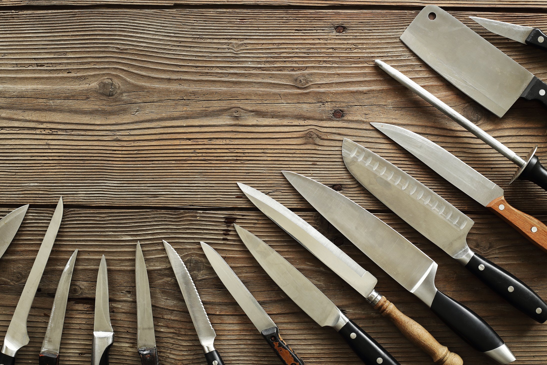 Various Kitchen Knives